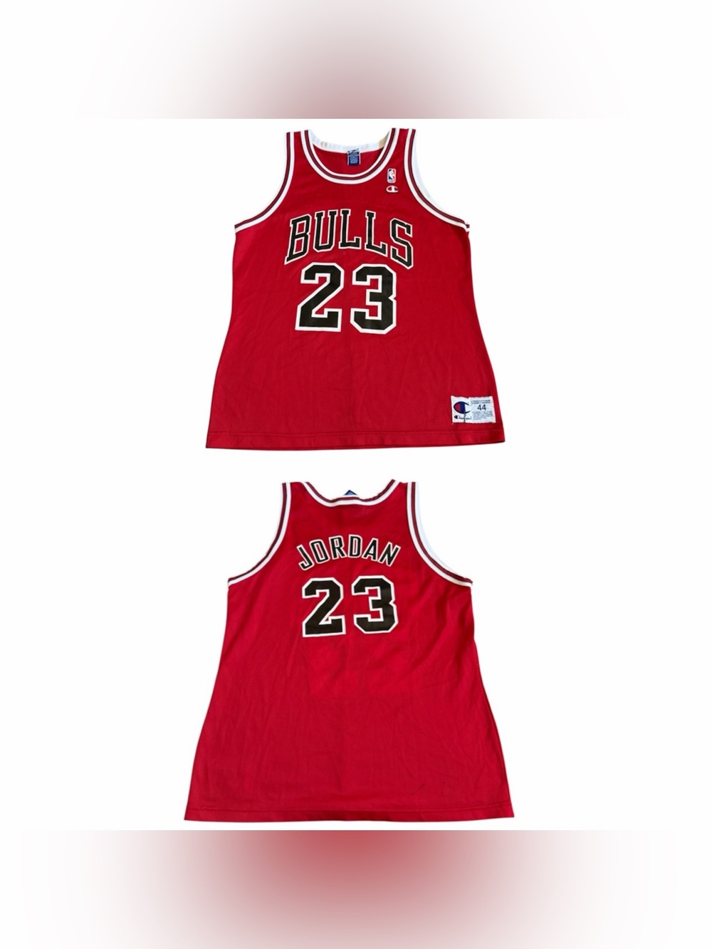 VTG 90’s Michael Jordan #23 Chicago Bulls NBA Basketball Jersey Sz 44 Champion